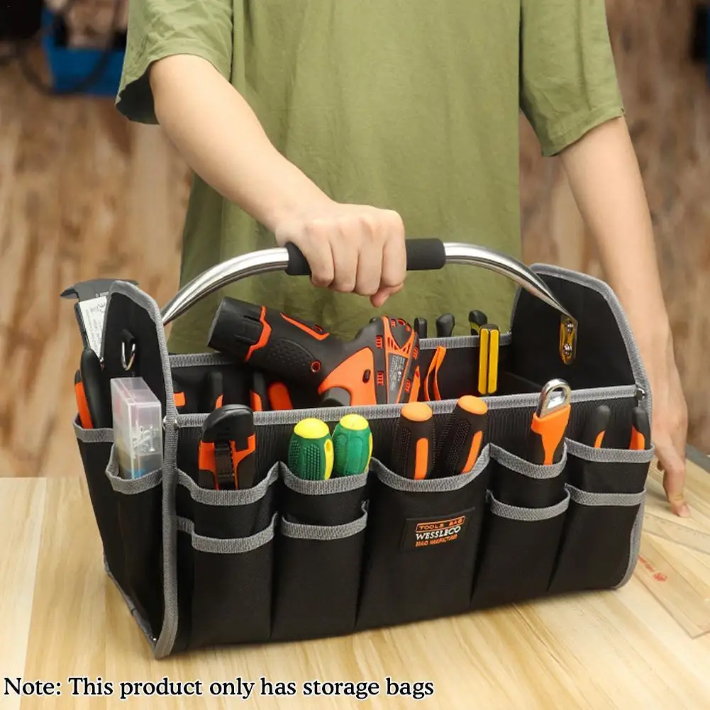 

Multipurpose Tools Bag 160D Oxford Cloth Gardening Tools Fasteners Pouch Electrician Woodwork Suitcase Waterproof Bags Toolbag