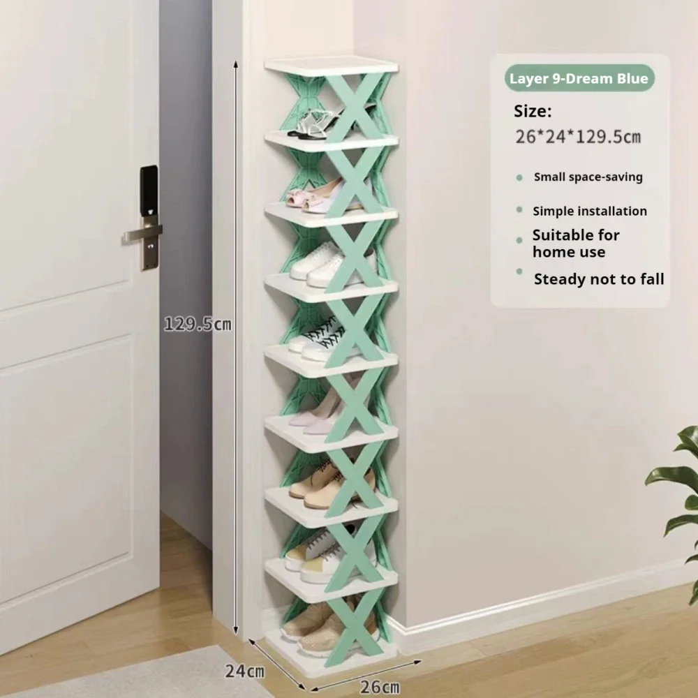 Shoe Rack 2-layers Detachable Stackable Simple Shoes Storage Organizer For Livingroom