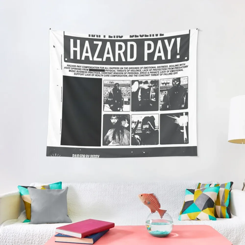 

JPEGMAFIA HAZARD DUTY PAY! Tapestry Decor For Room Bedroom Decor Aesthetic House Decoration Christmas Decoration Tapestry