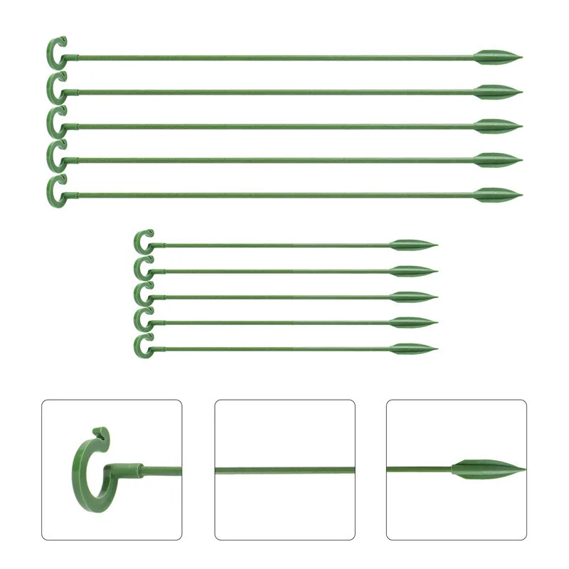 Plant Support Stick 5/10PCS Reusable Fixed Stick for Plants Stand Support Flower Vine Climbing Bracket Gardening Accsesories