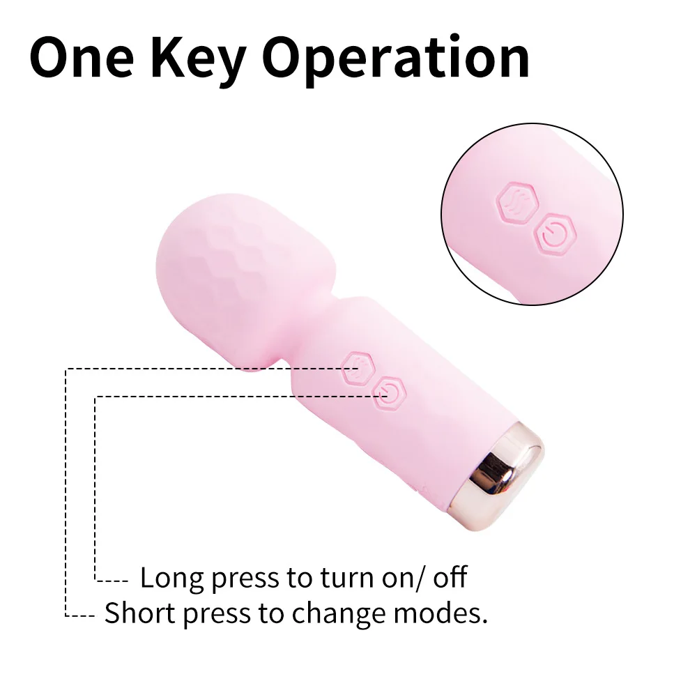 Powerful Mini Rabbit Vibrator Usb Rechargeable Body Massager_voghion.com