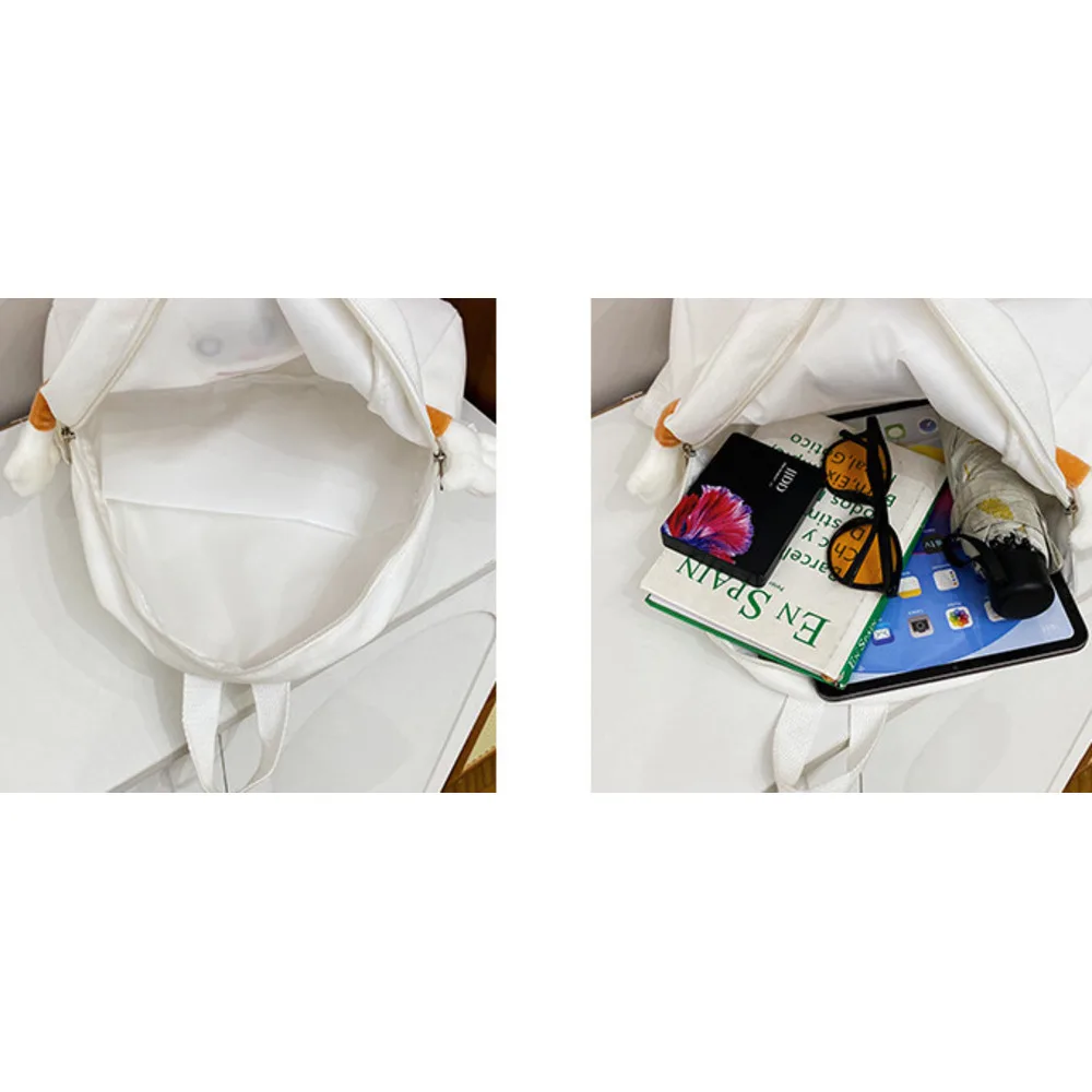 Borsa in tela di formaggio carina Instagram coreana per ragazze morbide, borsa da scuola per bambini, zaino versatile di grande capacità_voghion.com