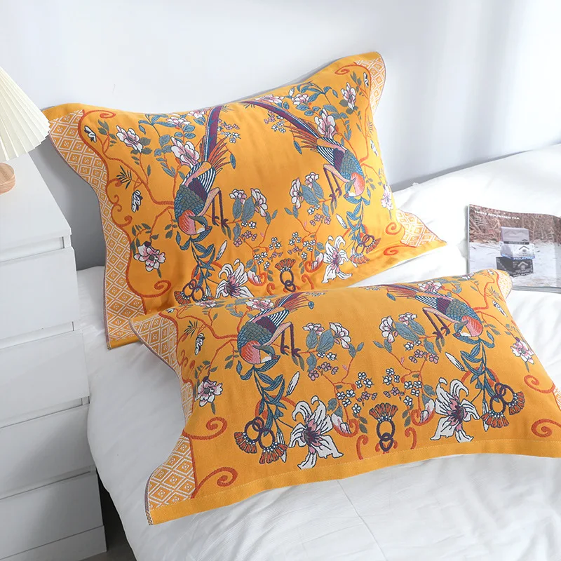 Cotton Pillow Towel Pillow Case Flower Pillow 52 75 Cotton Yarn