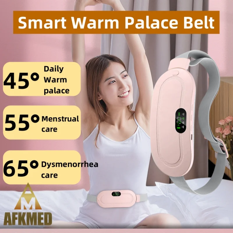 

Menstrual Heating Pad Smart Warm Palace Belt Relief Waist Pain Cramps Vibrating Abdominal Massager Electric Waist Belt Device