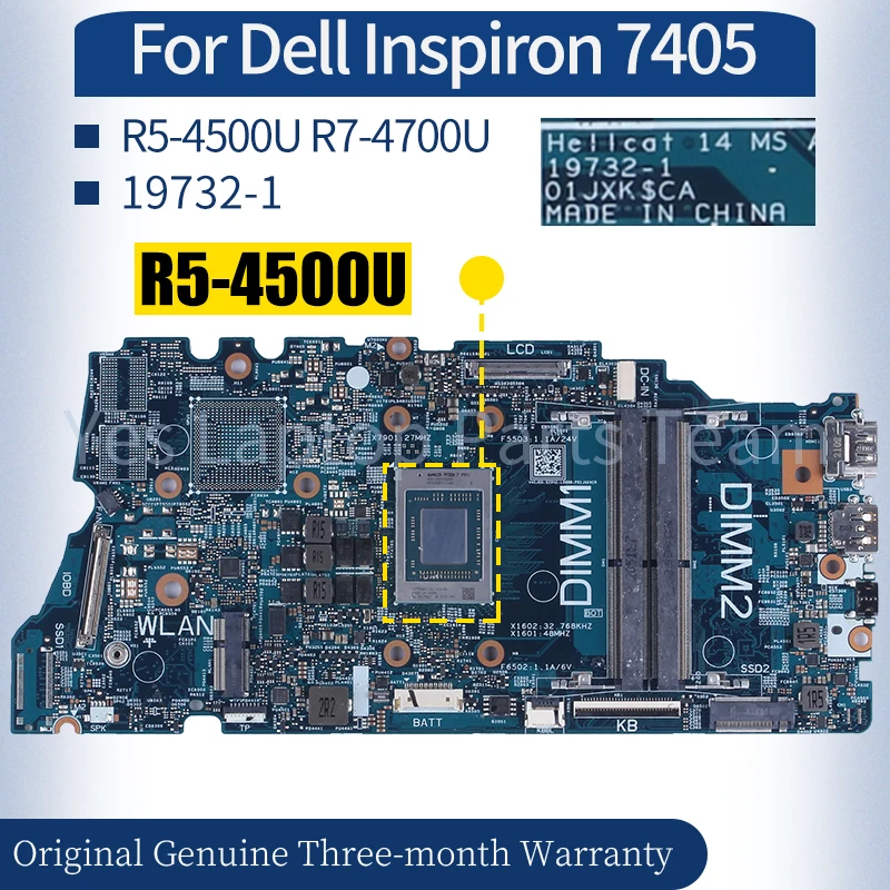 

Материнская плата для ноутбука Dell Inspiron 7405 19732-1 0 nndt 0626R6