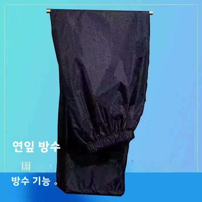 두꺼운 방수 레인 팬츠 유니섹스 아웃도어 하프 바디 사이클링 방풍 통기성 하이킹 내구성 있는 옥스포드 원단 레인웨어