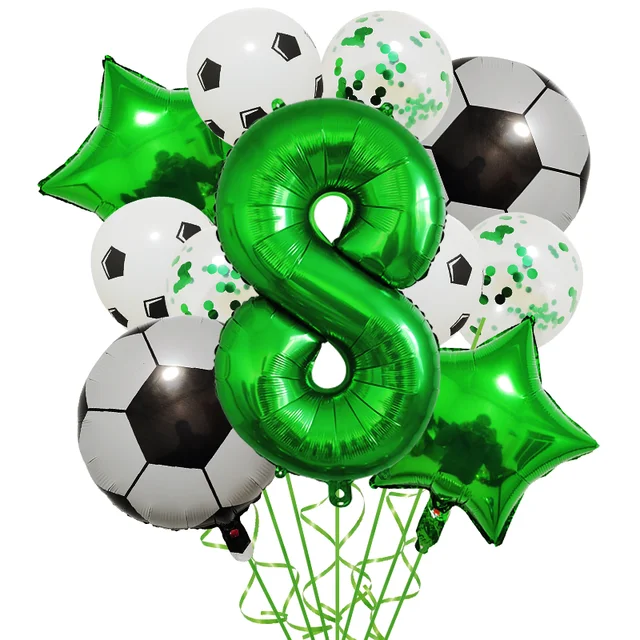 어린이 소년용 헬륨 호일 글로브 축구 풍선