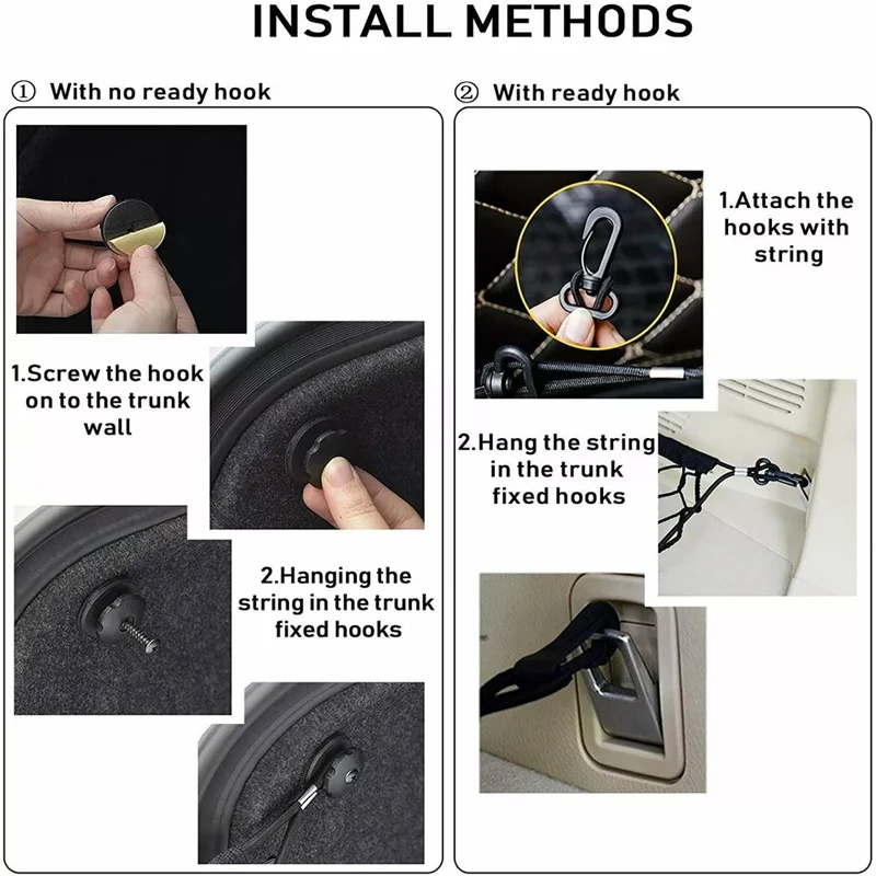 Car Trunk Cargo Net – Durable Nylon Elastic Mesh Storage Organizer for SUV & Truck