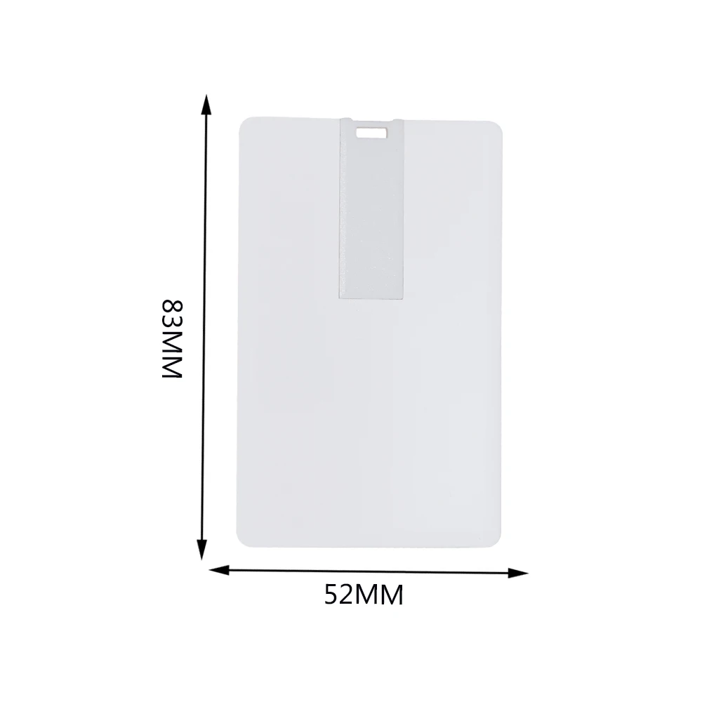 100개 신용카드형 USB 플래시 드라이브 1GB 2GB 메모리 저장장치 4GB 8GB 16GB 32GB 64GB USB 2.0 펜 드라이브 맞춤 제작 선물용 USB 디스크