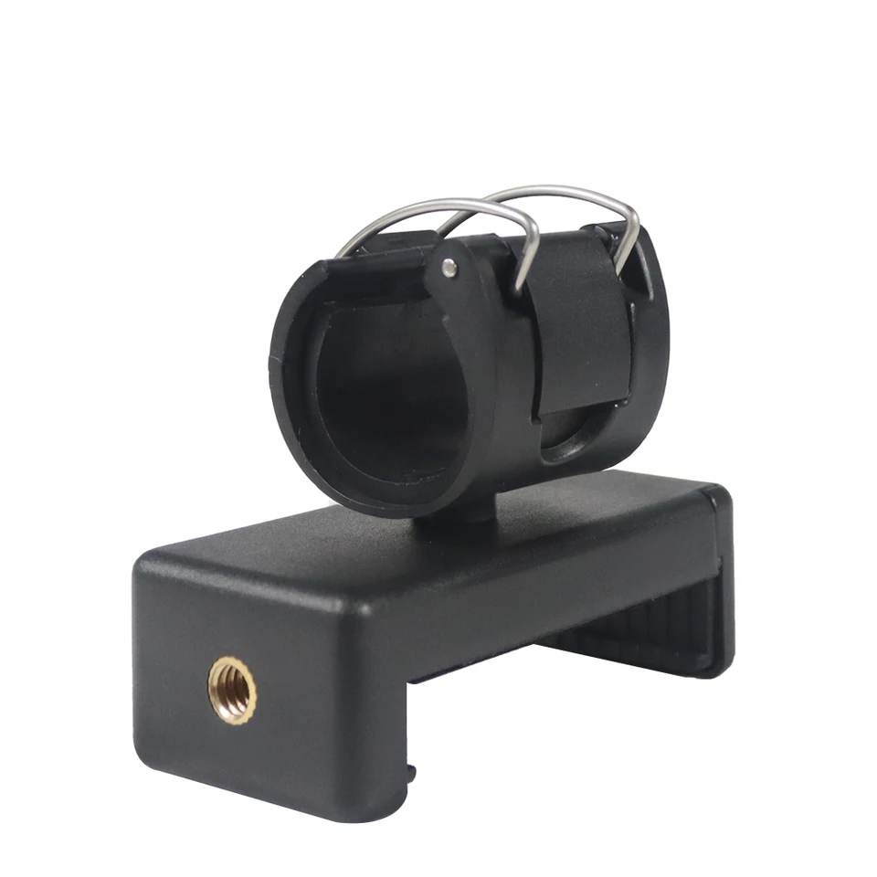 Pince Selfie Stick Avec Télécommande Sans Fil - Clip Ajustable Pour Smartphone - Noir - Prise Sécurisée