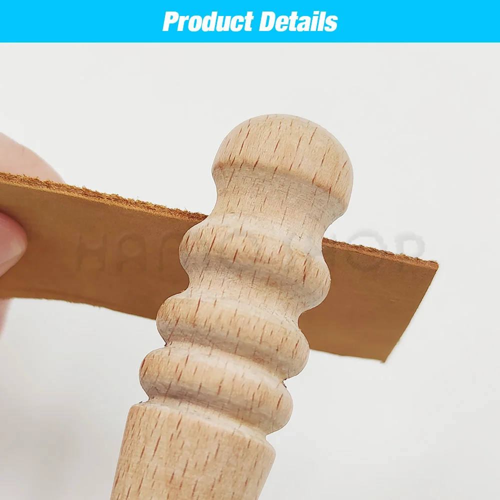 Wood Leather Round Burnishing Edge Tool for Craft