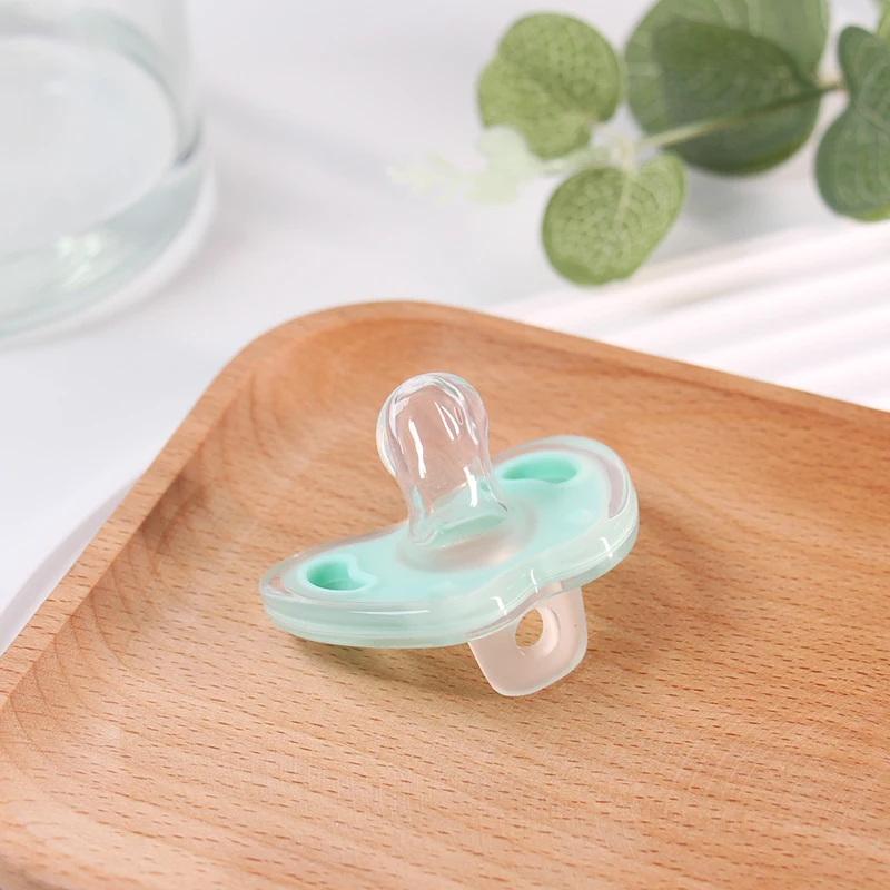 Baby Pacifier Soothing Nighttime Sleep Breathable Design Multicolor Apple Shape Baby Reborn Silicone Accessories 1 Pcs