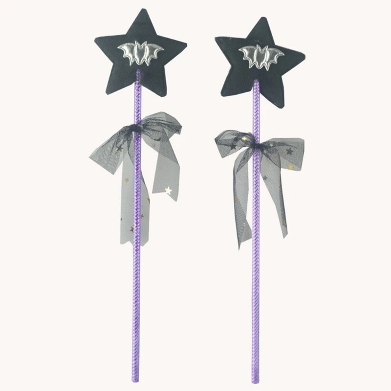 

Star Wand Fairy Wands Sticks Princess Angel Costume Props Handheld Bat Wand Party-Favor for Halloween drop shipping