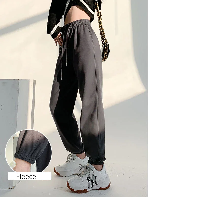 

Женские спортивные брюки TFETTERS, повседневные модные однотонные спортивные штаны, женские осенне-зимние спортивные брюки до щиколотки, 2024