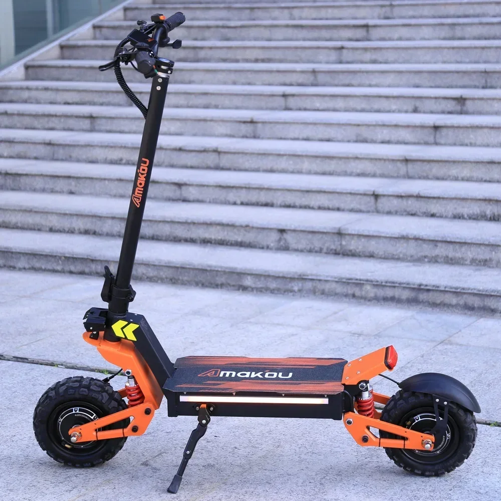 Electric Scooter 6000W 60V 40AH Dual Motor Dual Suspension Max Speed 95km/h Hydraulic brake Max Mileage 90km