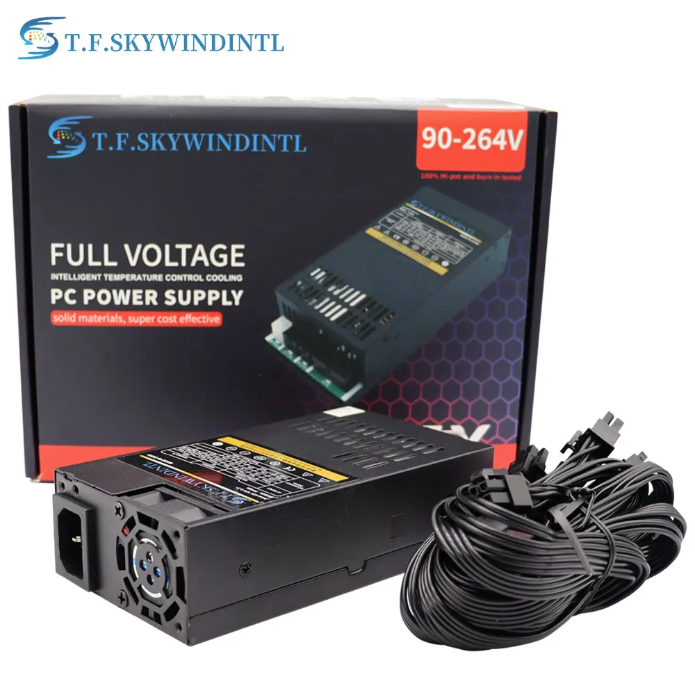 

Блок питания 350 Вт, 400 Вт, Flex ATX, блок питания с фиксированными кабелями и 80 plus, золотистый, с 6 контактами, 110 В, 220 В