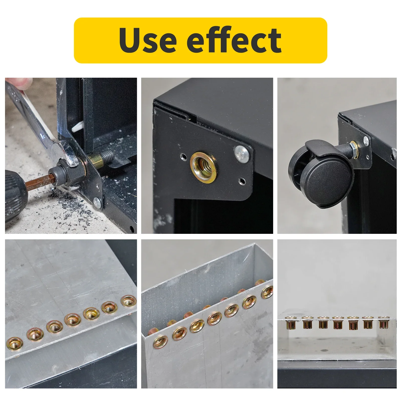 Hand Rivet Nut Gun Stainless Nuts Set 21pcs M3 M4 M5 M6 M8 M10 for Riveting