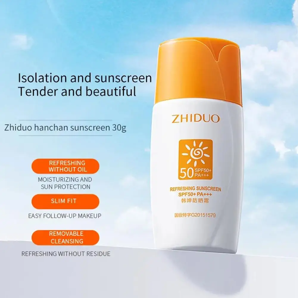 Original Sunscreen Oil Control Waterproof Facial Sunscreen Sensitive Skin Uv Protection Spf 50+ Waterproof For Oily Skin L3Q2