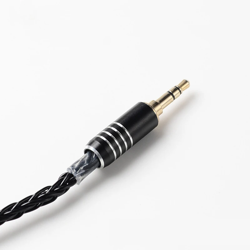 Audio cable for ATH LS50 LS70iS LS200 LS300is LS400 E40 E50 E70 A2DC black 8-strand silver-plated headphone cable