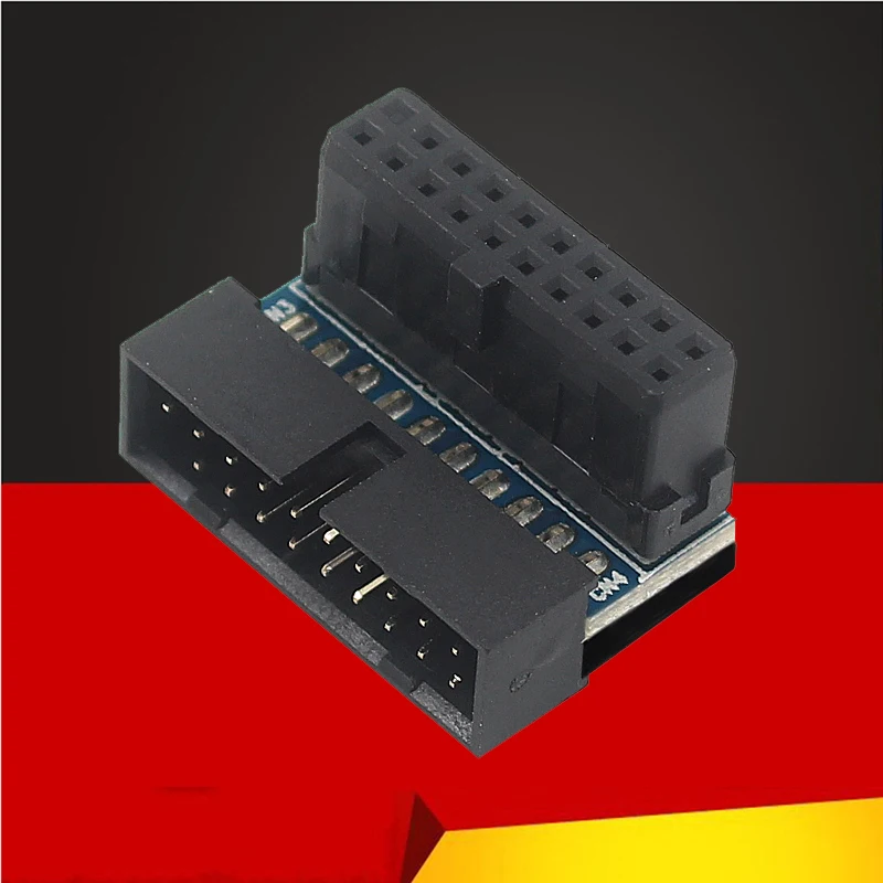 

USB 3.0 19/20Pin Male to Female Extension Adapter Up Down 90 Degree Angled Converter Connector for Desktop Motherboard Mainboard