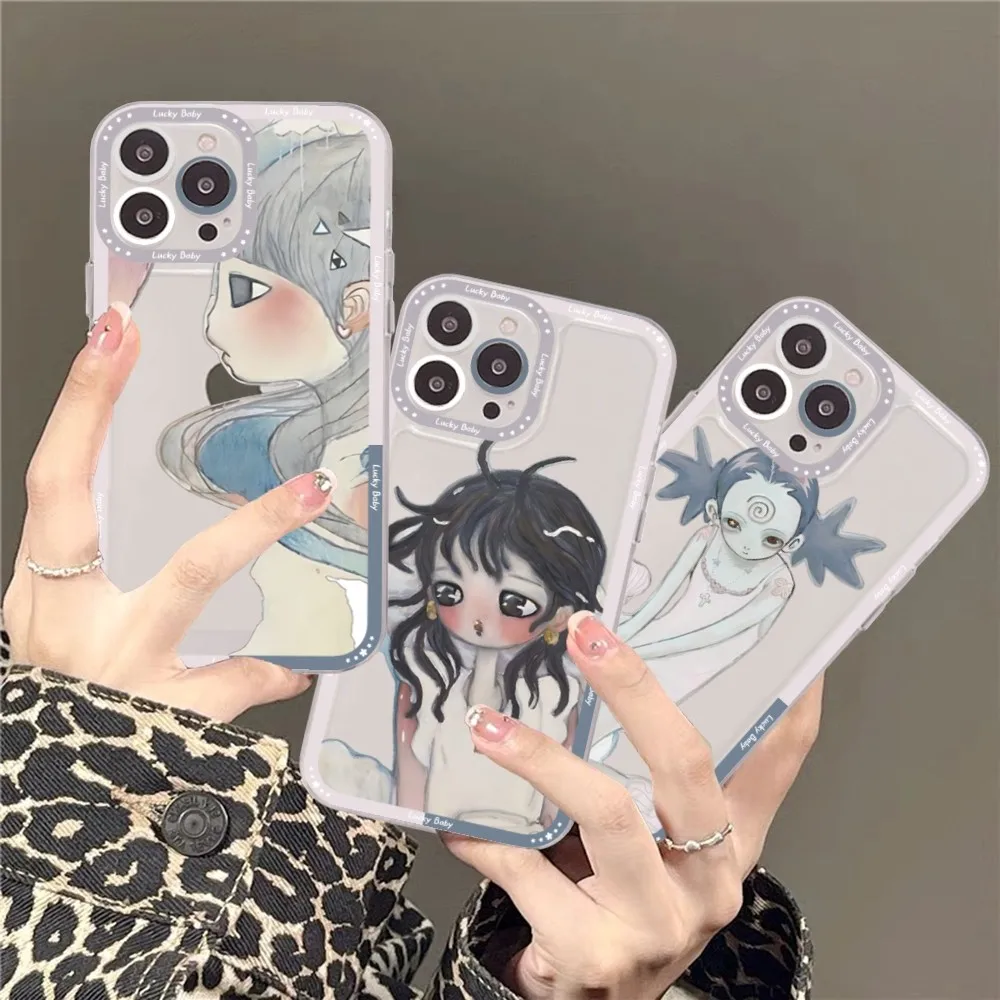 

Aya Takano Phone Case For IPhone 15 13 14 Pro Max XS XR 12 11 Pro 13 Mini Soft Clear Back Cover