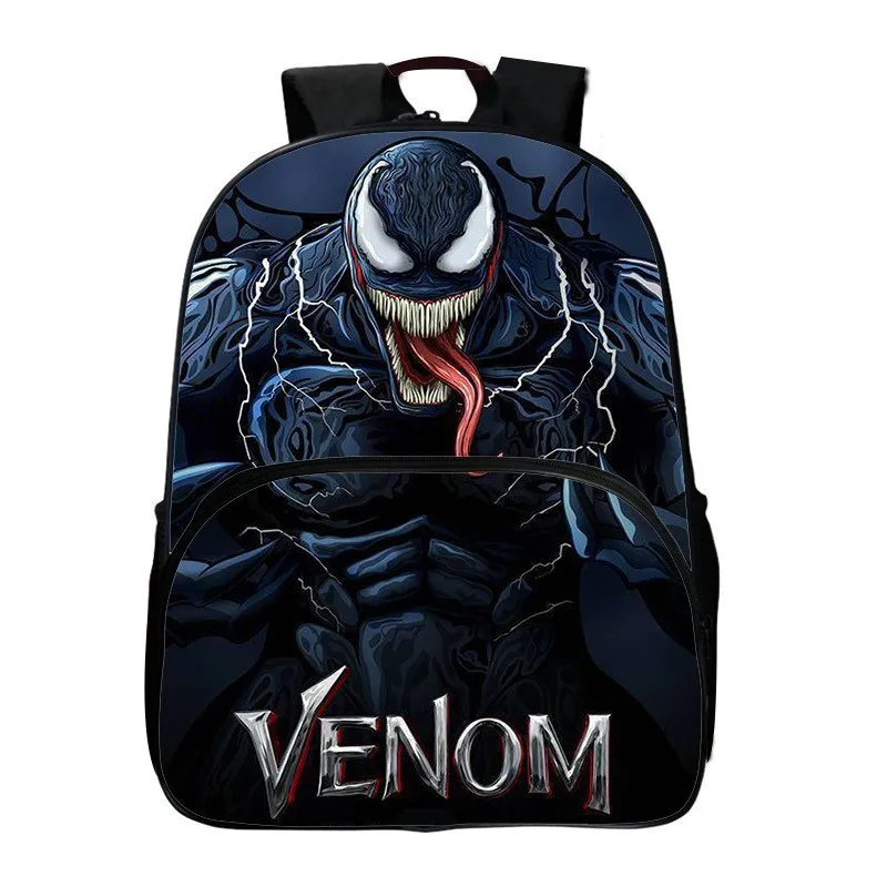 

New Marvel Comics Venom Cartoon Breathable Backpack Schoolbag Hero Children's Lightweight Backpack Pupils Creative Waterproof.