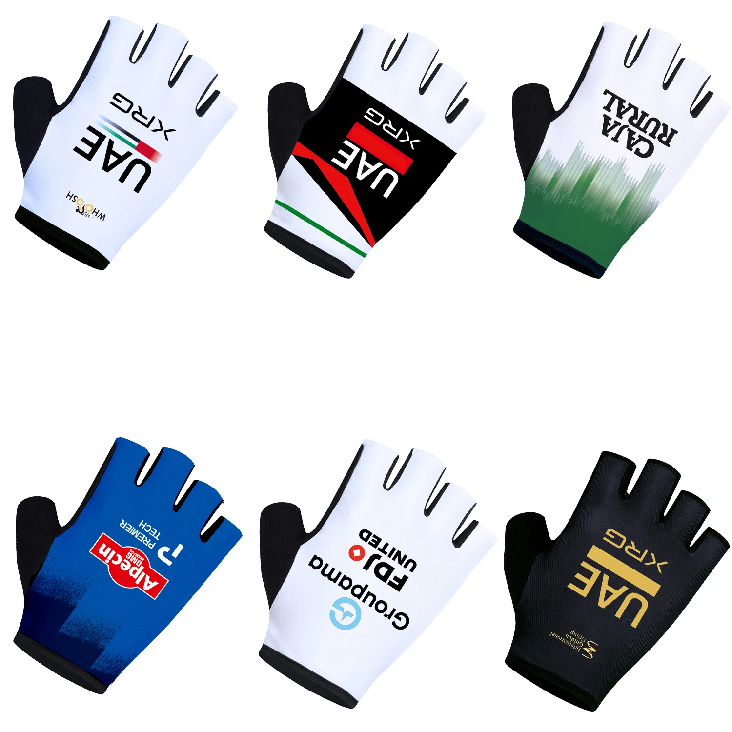 Tour De 2025 Sports Cycling Half Finger Gloves for Road Bike, Fitness, and Gym