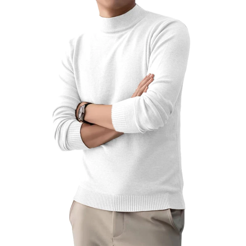 Animal Game Mens Casual Turtle Neck Knitted Sweaters Long Sleeve Thermal Men's Cold Blouse Pullover Luxury Sweaters for Men