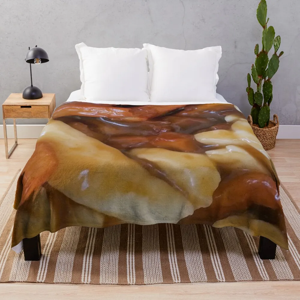 

Box Of Poutine Throw Blanket Throw And Blanket For Sofa