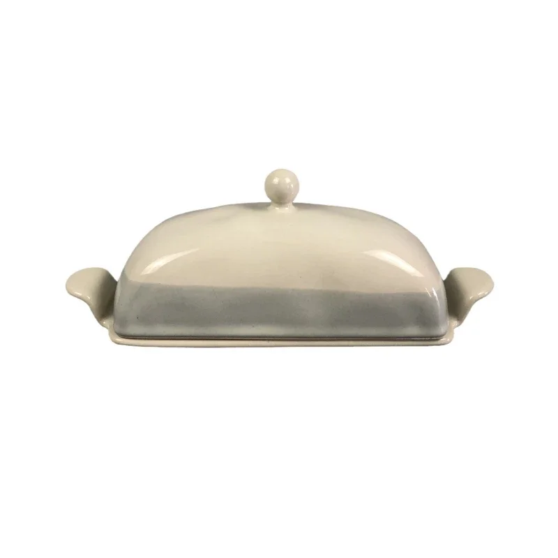 Ceramic Butter Container Box with Lid Restaurant Sealed Storage Box Butter Keeper Cheese Boxs Slicer Dish Tableware