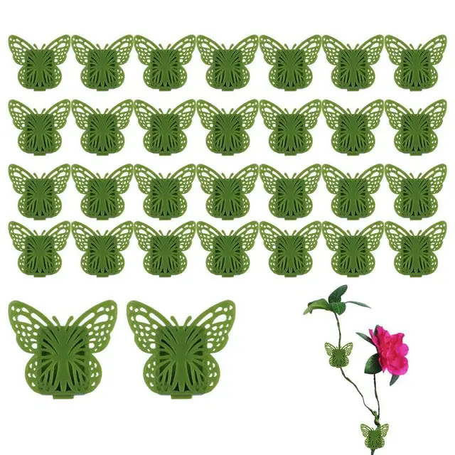 30 Dcs Ragasztó Növényi Mászó Fali Rögzítő Klipek Zöld Csomagoló Növények Támogató Paradicsomvirágok És Szőlők Egyenes Termesztési Szerszámklipek