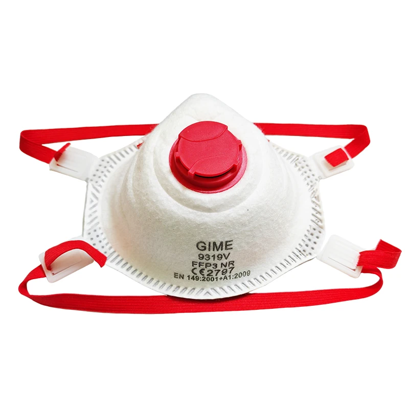 Masques FFP3 CE 5 couches avec valve - Lot de 10 ou 20