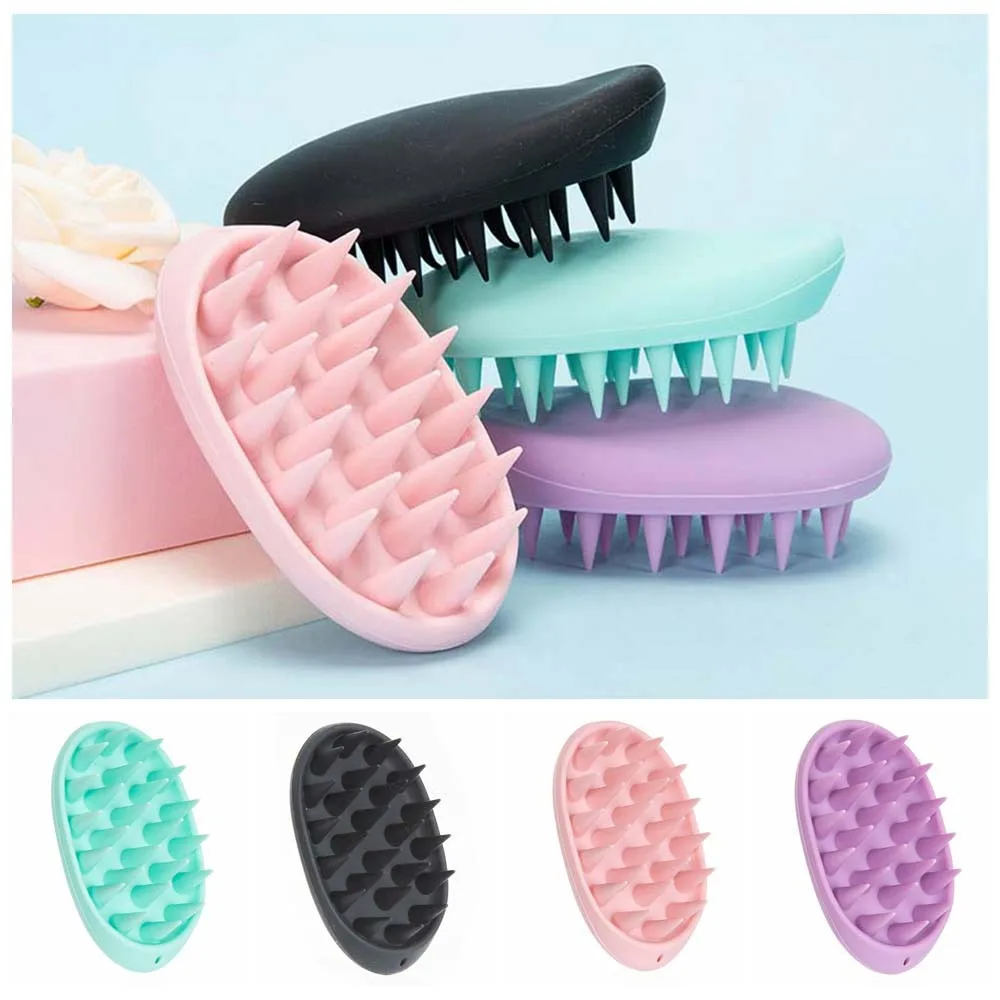 Easy Foaming Silicone Shampoo Comb Hair Accessories Hair Clean Hair Washing Brush Hairdressing Tool Head Scalp Massage flsun qqs pro clean 37 suits 3d printer accessories qq cleaning needle heating rods temperature sensor nozzle parts wholesale