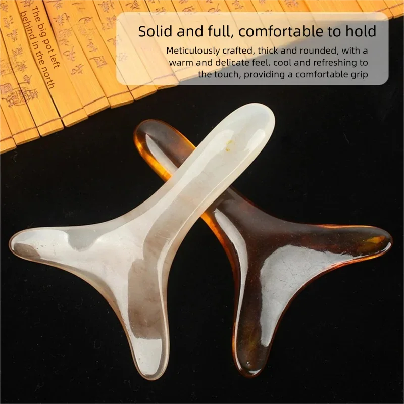 Scraping Massage Tool Beauty Multifunctional Triangle Massage Board Acupuncture Tendon Dredging Facial Whole Body Scraping Tool