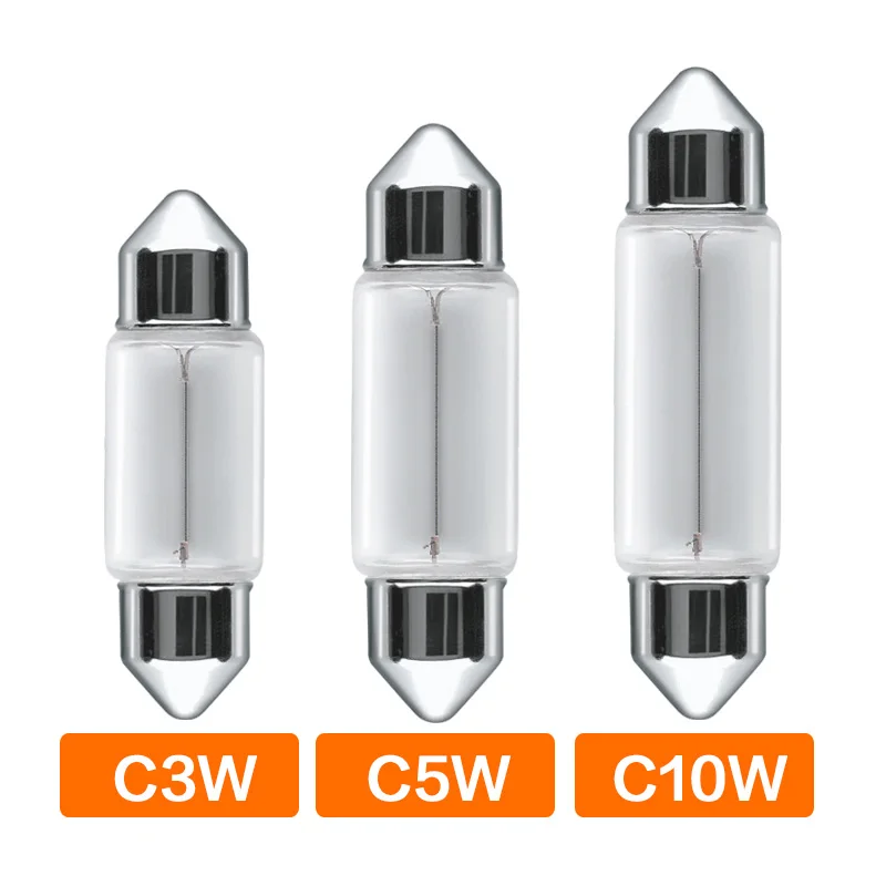 �ڵ��� ������ ����, OSRAM C5W C10W SV8.5-8 ���׸��� �ҷΰ� ����, 6423 6424 6429 13854CP �佺�� 41mm 36mm, 24V, 10 ��