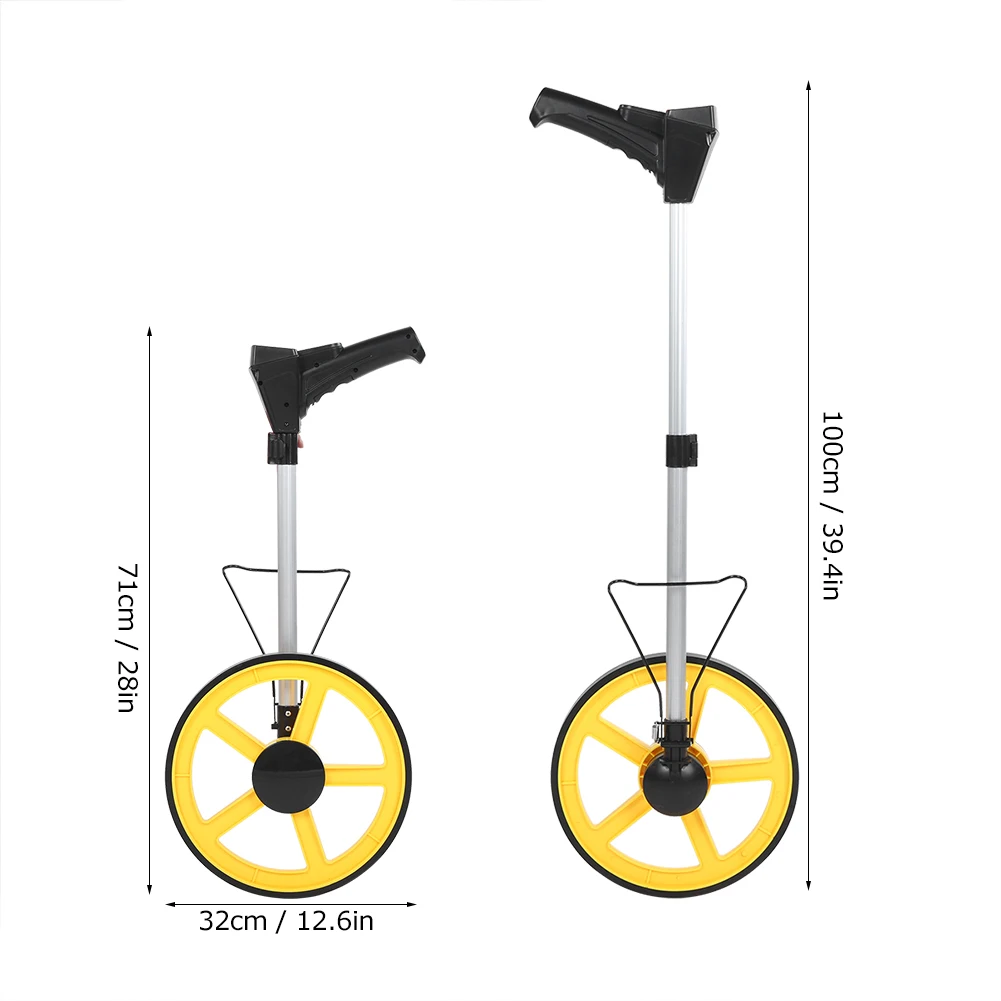 Distance Measuring Wheel Digital Display Gauge Roller Rangefinder Metric Inch Switching Distance Measuring Wheel Tools