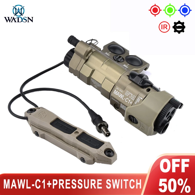 Wadsn New Real CNC Metal MAWL-C1+Tactical Laser IR Illumination