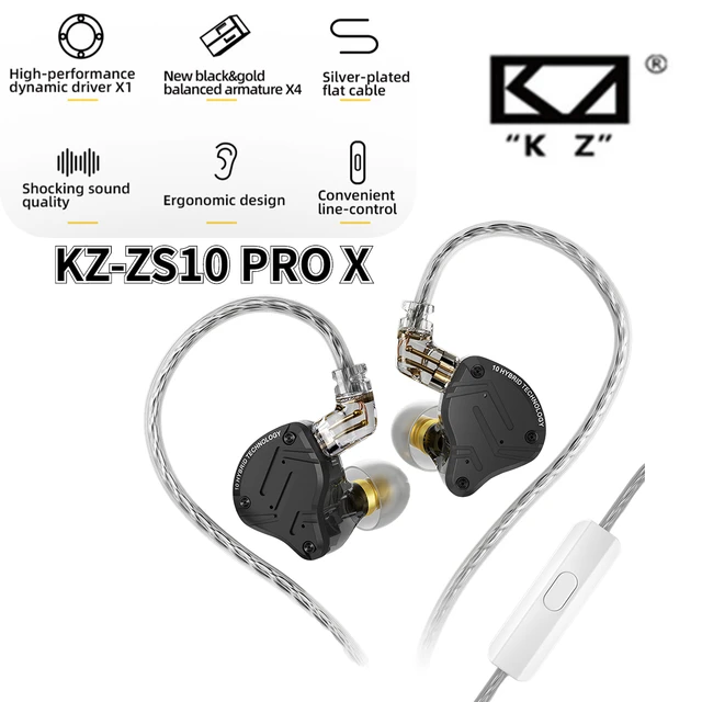 KZ ZS10 PRO X HIFI Bass Metal Hybrid In-ear Earphone Sport Noise Cancelling  Headset Earbuds KZ ZSN PRO AS16 PRO AS12 ZSX ZEX - AliExpress