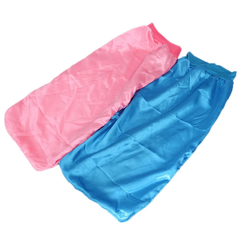 Satin Sleeping Cap Double Layered Round Cap Bath Cap Hair Care Hats Satin Bonnet Care Hats Long Cap Hair Night Sleep Cap 4