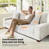 71.25" Sofa Couches for Living Room, 2 Seater Sofa with 2 Pillows, Small Modern (Beige, 71.25 inches) Set Children's Sofas 1