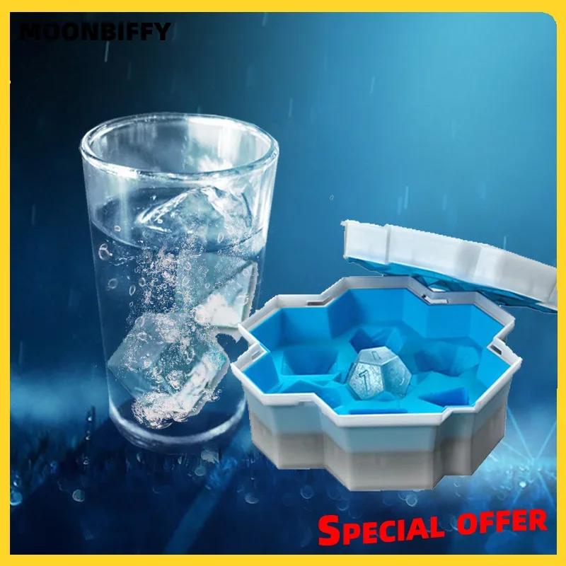 Ice Dice Ice Lattice Dice Dragon and Dungeon Sieve Cube Mold Bucket Game Tray Sieve Cube Mold Champagne
