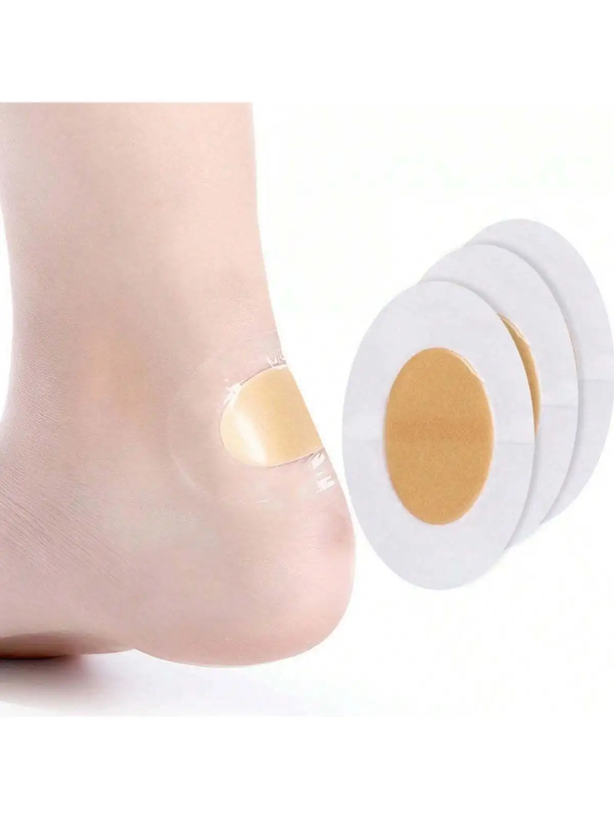 20 Packs Gel Heel Protection Foot Pads Sticky Blister Pad Water Colloid Heel Pad Shoe Patch Pain Relief Plaster Foot Care High H
