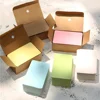 100Pcs/box Kraft Paper Card Color Blank Business Card Message Thank You Card Writing Card Label Bookmark Learning Card 1