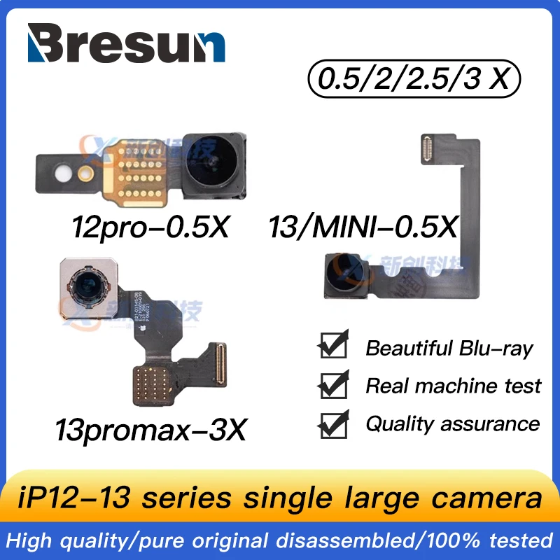 Replacement Single Rear Camera 0.5X 1X 3X Zoom Large Lens Module