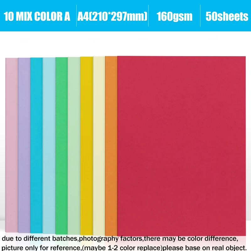160GSM A3 297X420mm (11.7X16.5 inch) Multi-Fuctional Colorful Cardstock  Card Stock Colored Paper for Handcraft/Book Cover 50 Sheets/Bag--Light  Purple - China Cardstock, Card Stock