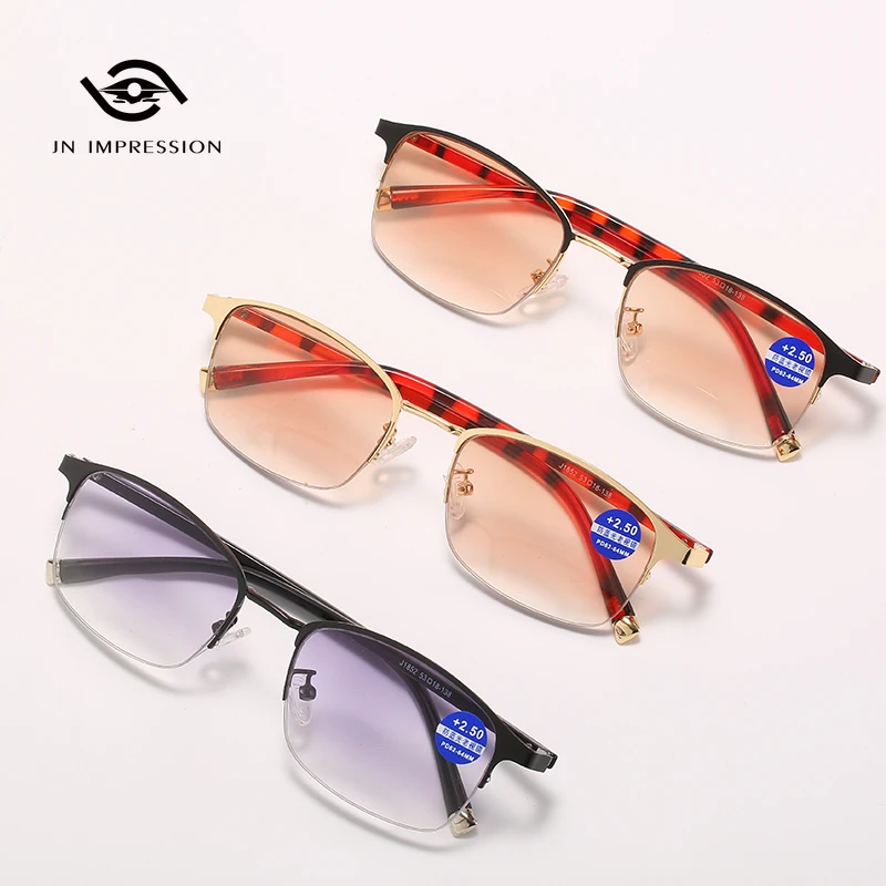 

Fashion Bifocal Sunglasses For Men's Women's Far-Near Dual-use Anti-blue Light Reading Glasses Outdoor with Progressive Color