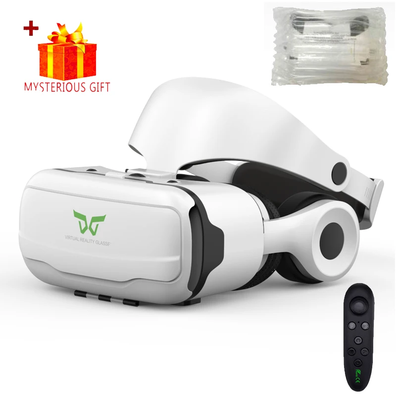 Shinecon VR Glasses Headset 3D Virtual Reality Device Helmet Viar Goggle Lenses For Smartphone Smart Cell Phone Realidade Viewer 