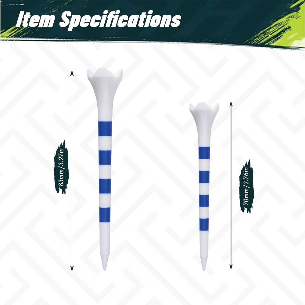 Colored Golf Tee - Durable Four-fork Plastic Golf Tee Set