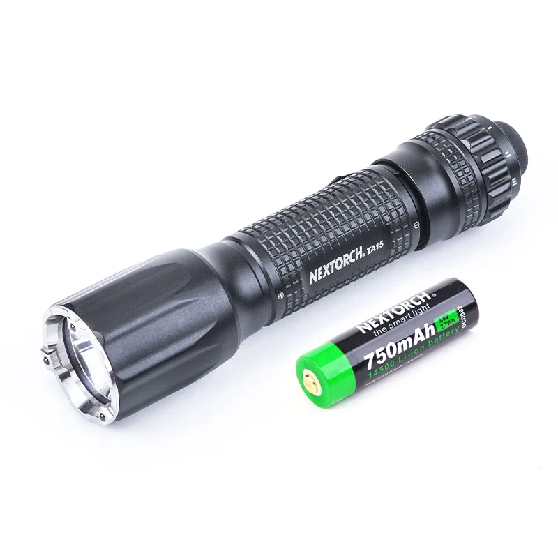 Nextorch TA30C 1600 Lumens Tactical Flashlight with 2 Steps Metal Tail  Switch,easily Get Momentary on And Strobe with Battery - AliExpress