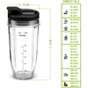 2 Pack Replacement 24 Oz Blender Cups With Lid For Nutri Ninja Auto IQ BL450 BL480 NN102 Blender Accessories 5